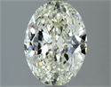 Natural Diamond 1.80 Carats, Oval with  Cut, K Color, VVS2 Clarity and Certified by IGI