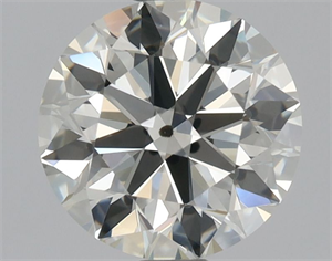 Picture of Natural Diamond 1.29 Carats, Round with Excellent Cut, K Color, SI2 Clarity and Certified by GIA