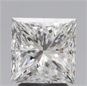 Natural Diamond 3.01 Carats, Princess with  Cut, H Color, SI1 Clarity and Certified by GIA