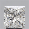 Natural Diamond 3.01 Carats, Princess with  Cut, H Color, SI1 Clarity and Certified by GIA
