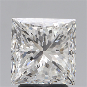 Picture of Natural Diamond 3.01 Carats, Princess with  Cut, H Color, SI1 Clarity and Certified by GIA