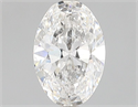 Natural Diamond 0.90 Carats, Oval with  Cut, F Color, I1 Clarity and Certified by GIA