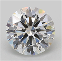 Del inventario de diamantes de laboratorio, 2.01 quilates, Redondo , Color E, claridad VVS2 y certificado IGI