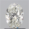 Diamante Natural 0.61 quilates, Ovalado , Color H, claridad SI1 y certificado GIA