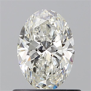 Foto Diamante Natural 0.61 quilates, Ovalado , Color H, claridad SI1 y certificado GIA de