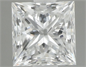 Natural Diamond 0.62 Carats, Princess with  Cut, D Color, SI1 Clarity and Certified by GIA