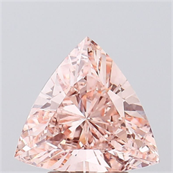 Picture of Lab Grown Diamond 2.05 Carats, TRIANGULAR with  Cut, Fancy Intense Pink Color, VS1 Clarity and Certified by IGI