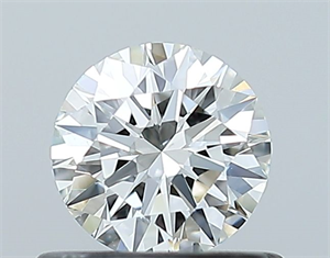 Picture of Natural Diamond 0.51 Carats, Round with Excellent Cut, H Color, SI1 Clarity and Certified by GIA