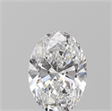 Natural Diamond 0.50 Carats, Oval with  Cut, D Color, VS1 Clarity and Certified by GIA