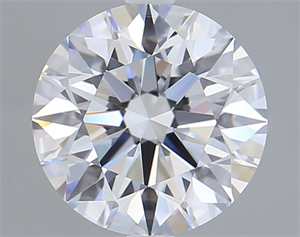 Picture of Lab Grown Diamond 3.03 Carats, Round with Excellent Cut, D Color, VS1 Clarity and Certified by GIA