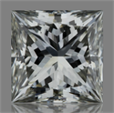 Natural Diamond 0.32 Carats, Princess with  Cut, J Color, VVS2 Clarity and Certified by GIA