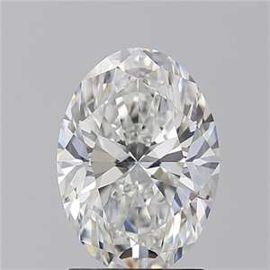 Foto Diamante Natural 2.01 quilates, Ovalado , Color G, claridad SI2 y certificado GIA de