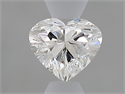 Natural Diamond 0.33 Carats, Heart with  Cut, H Color, VVS1 Clarity and Certified by GIA