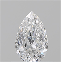 Diamante Natural 0.50 quilates, De pera , Color E, claridad VS2 y certificado GIA