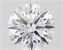 Lab Grown Diamond 4.05 Carats, Round with Ideal Cut, F Color, VVS1 Clarity and Certified by IGI