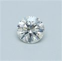 Natural Diamond 0.41 Carats, Round with Excellent Cut, I Color, SI1 Clarity and Certified by GIA