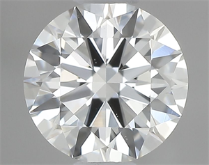 Picture of Natural Diamond 0.49 Carats, Round with Excellent Cut, H Color, VS2 Clarity and Certified by GIA