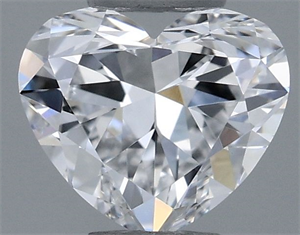 Picture of Natural Diamond 0.40 Carats, Heart with  Cut, D Color, VVS1 Clarity and Certified by GIA