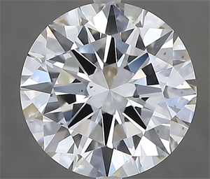 Picture of Natural Diamond 2.50 Carats, Round with Excellent Cut, G Color, VS2 Clarity and Certified by GIA