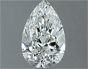 Natural Diamond 1.01 Carats, Pear with  Cut, H Color, VVS2 Clarity and Certified by GIA