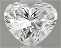 Natural Diamond 0.36 Carats, Heart with  Cut, G Color, IF Clarity and Certified by GIA