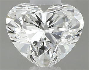 Picture of Natural Diamond 0.36 Carats, Heart with  Cut, G Color, IF Clarity and Certified by GIA