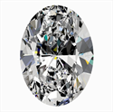 Natural Diamond 0.60 Carats, Oval with  Cut, D Color, VS2 Clarity and Certified by GIA