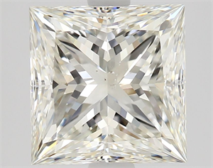 Picture of Natural Diamond 2.08 Carats, Princess with  Cut, I Color, SI2 Clarity and Certified by GIA
