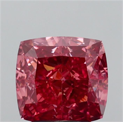 Picture of Lab Grown Diamond 3.09 Carats, CUSHION MODIFIED with  Cut, Fancy Vivid Pink Color, VVS2 Clarity and Certified by IGI