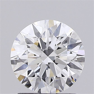 Picture of Lab Grown Diamond 1.51 Carats, Round with Ideal Cut, D Color, VVS2 Clarity and Certified by IGI