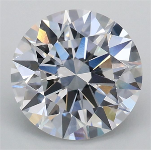Picture of Lab Grown Diamond 1.70 Carats, Round with Ideal Cut, D Color, VS1 Clarity and Certified by IGI