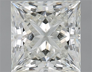 Foto Diamante Natural 1.50 quilates, Princesa , Color K, claridad SI2 y certificado GIA de
