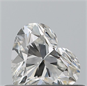 Natural Diamond 0.37 Carats, Heart with  Cut, G Color, VVS1 Clarity and Certified by GIA