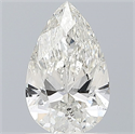 Natural Diamond 0.90 Carats, Pear with  Cut, H Color, SI2 Clarity and Certified by IGI
