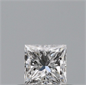 Natural Diamond 0.29 Carats, Princess with  Cut, D Color, VS1 Clarity and Certified by GIA