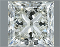 Natural Diamond 1.01 Carats, Princess with  Cut, J Color, VVS1 Clarity and Certified by IGI