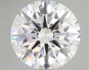 Picture of Lab Grown Diamond 3.06 Carats, Round with Ideal Cut, D Color, VVS1 Clarity and Certified by IGI