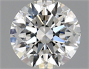 Natural Diamond 0.43 Carats, Round with Excellent Cut, F Color, VVS1 Clarity and Certified by GIA