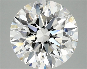 Picture of Lab Grown Diamond 3.04 Carats, Round with Excellent Cut, F Color, VVS2 Clarity and Certified by IGI