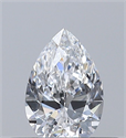 Diamante Natural 0.30 quilates, De pera , Color D, claridad VVS2 y certificado GIA