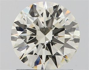 Picture of Natural Diamond 1.22 Carats, Round with Excellent Cut, J Color, SI1 Clarity and Certified by IGI