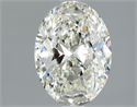 Natural Diamond 1.50 Carats, Oval with  Cut, J Color, VVS2 Clarity and Certified by GIA