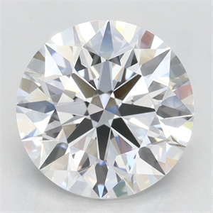 Picture of Lab Grown Diamond 2.60 Carats, Round with Excellent Cut, D Color, VVS1 Clarity and Certified by GIA
