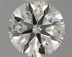 Picture of Natural Diamond 0.80 Carats, Round with Excellent Cut, L Color, IF Clarity and Certified by GIA