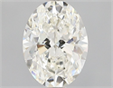Natural Diamond 0.80 Carats, Oval with  Cut, J Color, VVS1 Clarity and Certified by GIA