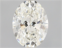 Natural Diamond 0.80 Carats, Oval with  Cut, J Color, VVS1 Clarity and Certified by GIA