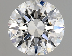 Picture of Natural Diamond 0.44 Carats, Round with Excellent Cut, F Color, VS2 Clarity and Certified by GIA