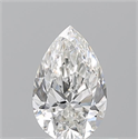 Natural Diamond 0.50 Carats, Pear with  Cut, F Color, VVS1 Clarity and Certified by GIA