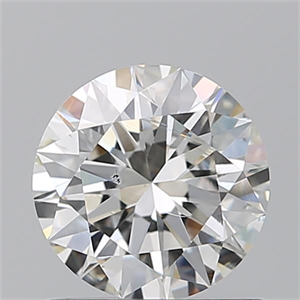 Picture of Natural Diamond 1.01 Carats, Round with Excellent Cut, I Color, SI2 Clarity and Certified by GIA