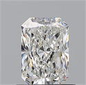 Natural Diamond 0.74 Carats, Radiant with  Cut, G Color, VS2 Clarity and Certified by GIA
